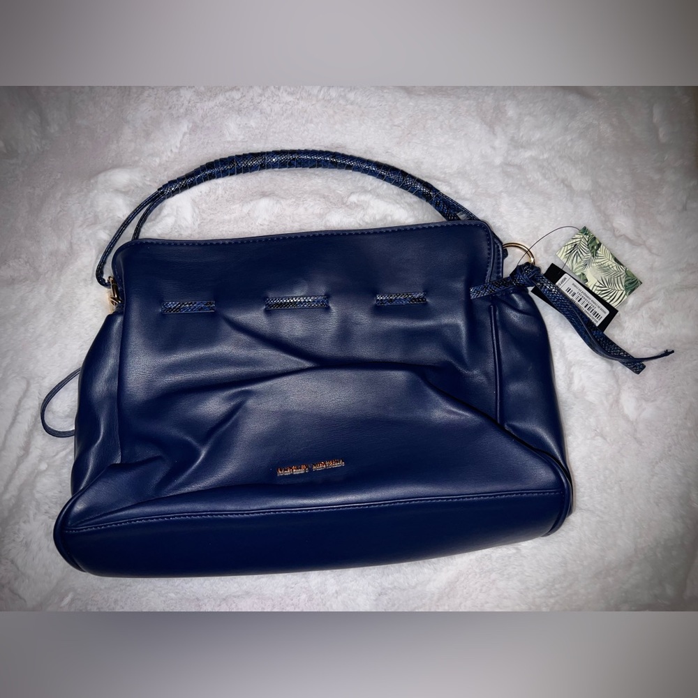 Badgley Mischka solid/snake combo bag - Picture 2 of 5